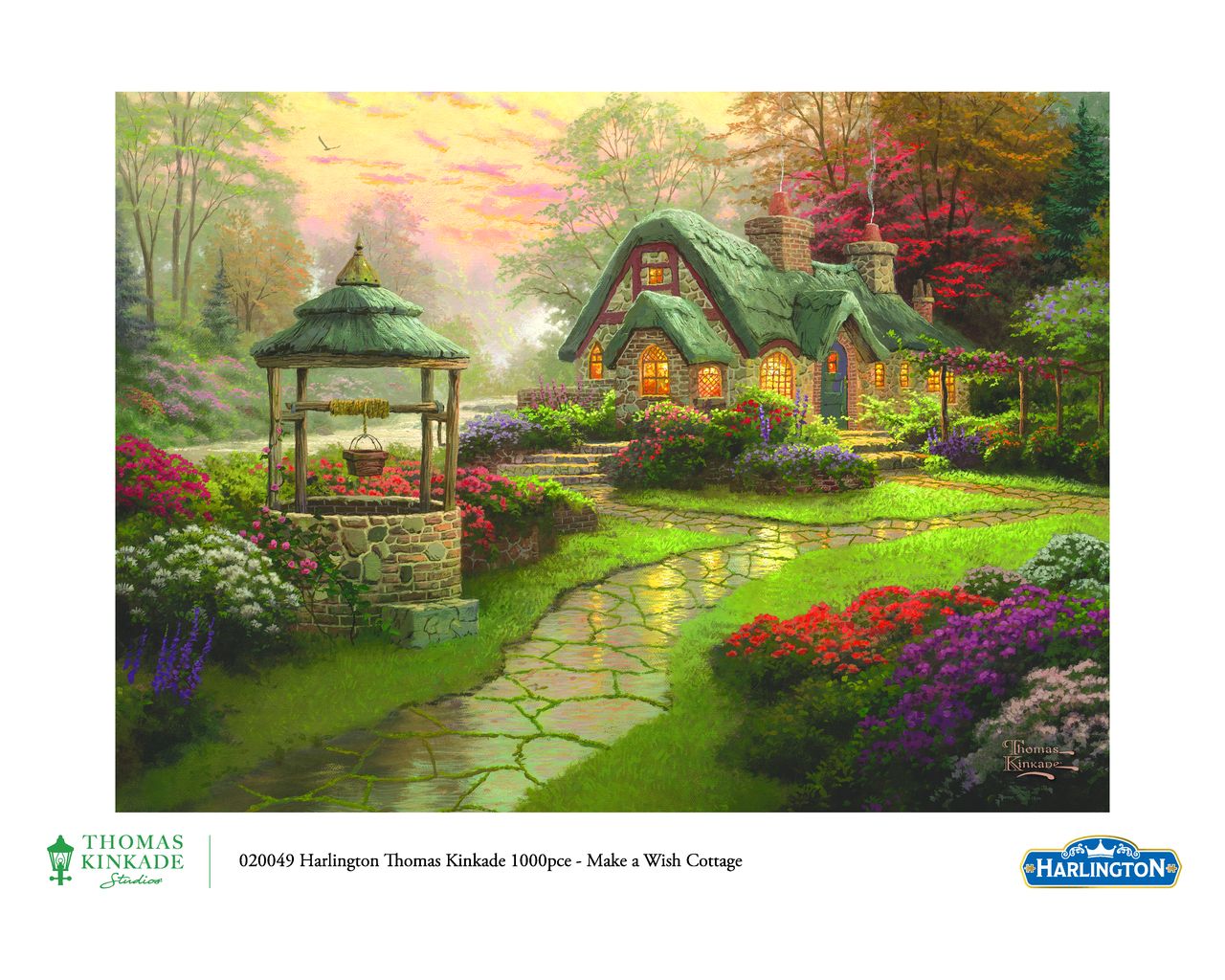 Harlington 1000pc Thomas Kinkade: Make A Wish Cottage Puzzle