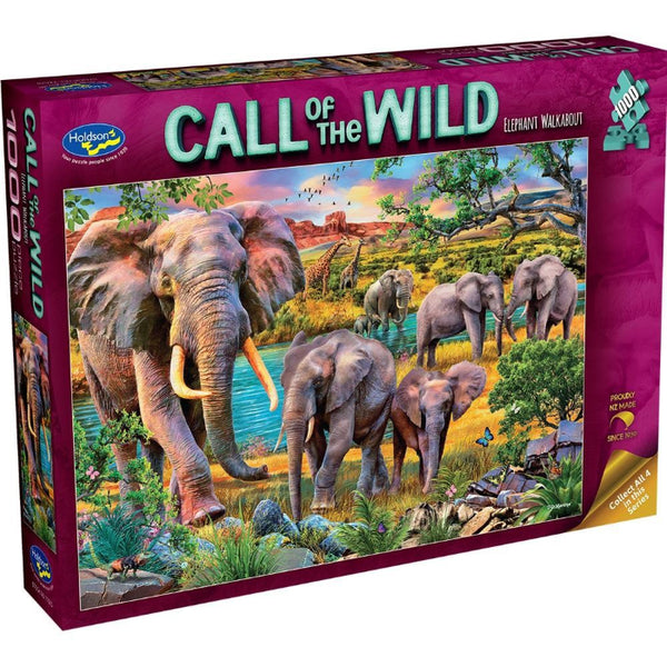 1000pc Call of The Wild Elephant Walkabout Jigsaw Puzzle