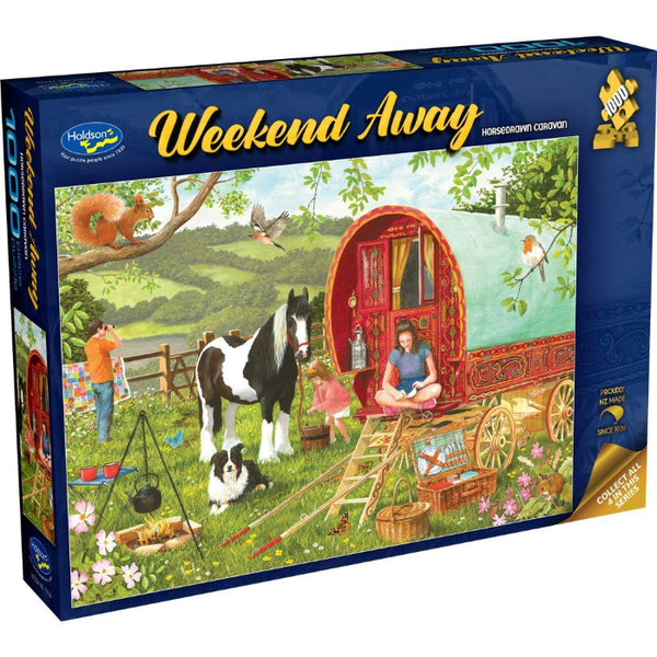 image1_1000pc Weekend Away Horsedrawn Caravan Jigsaw Puzzle