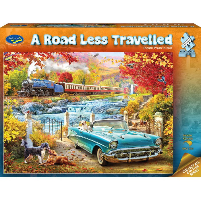 iamge2_1000pc Road Less Travelled Steam Train Jigsaw Puzzle