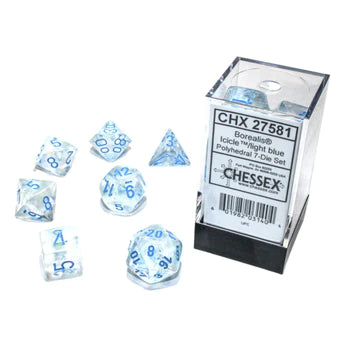 27581 Borealis Polyhedral Icicle/Light Blue Luminary 7Die Set