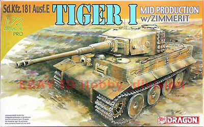 Dragon 7251 1/72 Sd.Kfz.181 Ausf.E TIGER I MID PRODUCTION w/ZIMMERIT