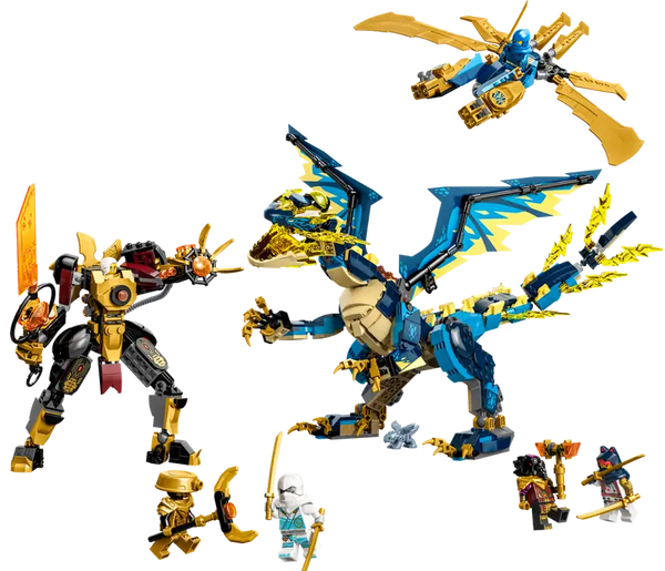 Elemental Dragon vs. The Empress Mech