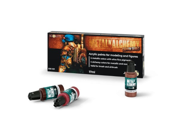 Scale 75 Scalecolor Metal n Alchemy Copper Series Paint Set