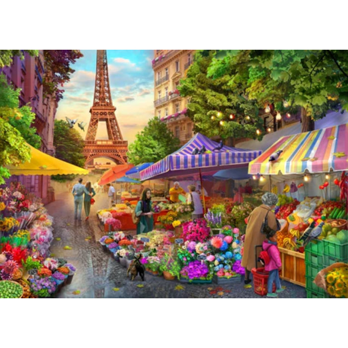 image2_1000pc Travel Abroad 2 Paris Flower Market Jigsaw Puzzle