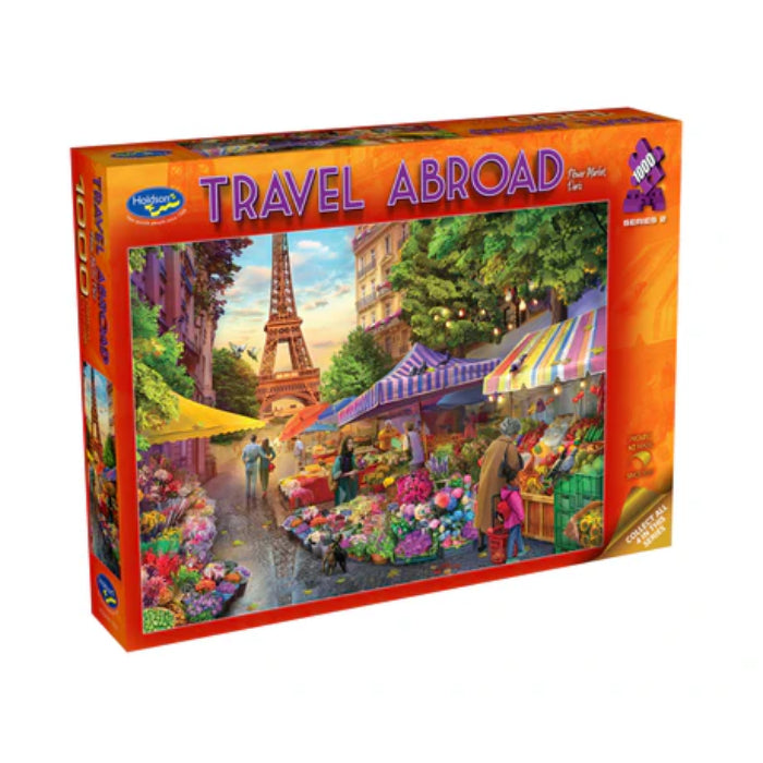 image1_1000pc Travel Abroad 2 Paris Flower Market Jigsaw Puzzle