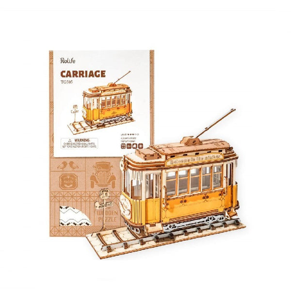 Classical 3D Wooden Carriage (Tram)