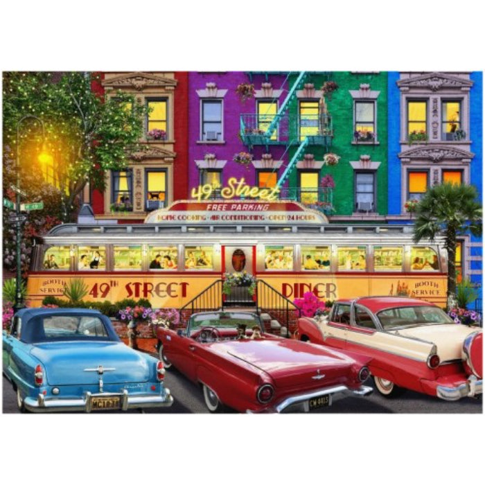 image2_1000pc Travel Abroad 2 Diner Jigsaw Puzzle