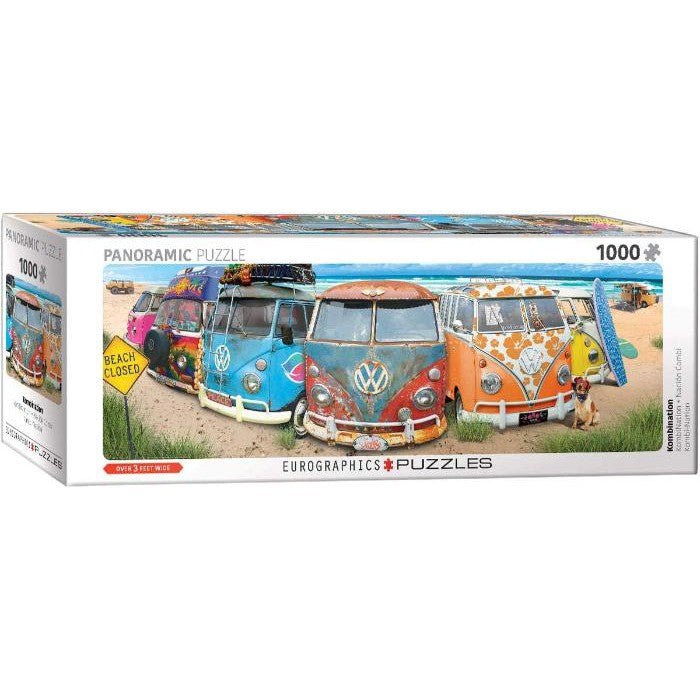 1000pc VW Bus Kombination Panoramic Jigsaw Puzzle