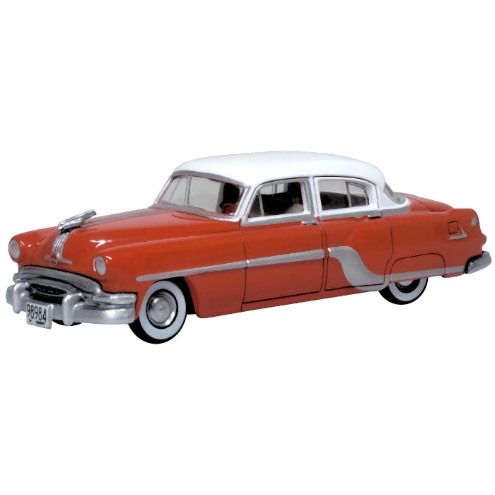 1/87 Coral Red/Winter White Pontiac Chieftain 4-Door 1954