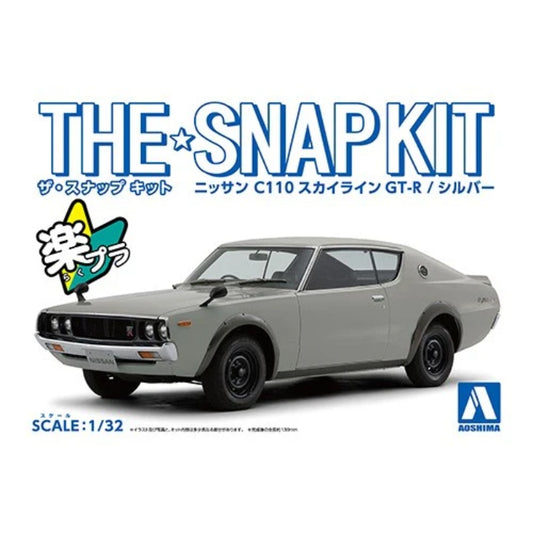 1/32 SNAP NISSAN C110 SKYLINE GT-R (Silver)