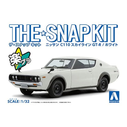 1/32 SNAP NISSAN C110 SKYLINE GT-R (White)