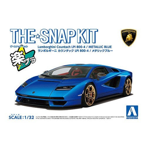 1/32 SNAP Lamborghini Countach LPI 800-4 (Metallic Blue)