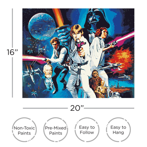 Star Wars One Sheet Art by Numbers