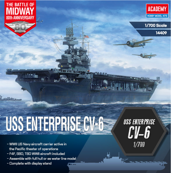 1/700 USS Enterprise CV-6 ''Battle of Midway''_1