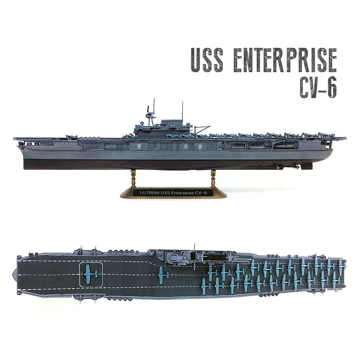 1/700 USS Enterprise CV-6 ''Battle of Midway''_4