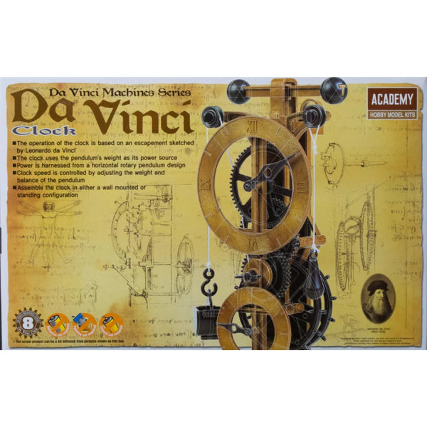 Academy 18150 Davinci Clock Plastic Model Kit