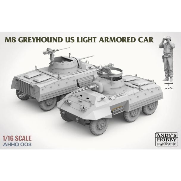 image2_1/16 M8 Greyhound US Light Armoured Car Plastic Model Kit