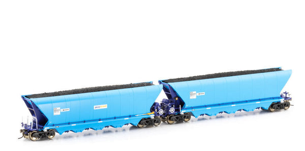 HO NHHH Coal Hopper Pacific National Light Blue/Silver & Blue/Silver - 4 Car Pack_1