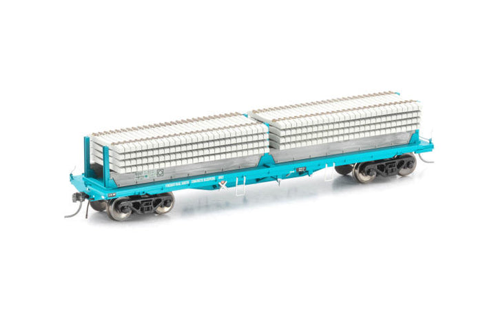 HO NDXF Sleeper Wagon with Sleepers RSA Teal - 4 Car Pack