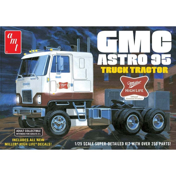 1/25 GMC Astro 95 Semi Tractor (Miller Beer) Plastic Model Kit