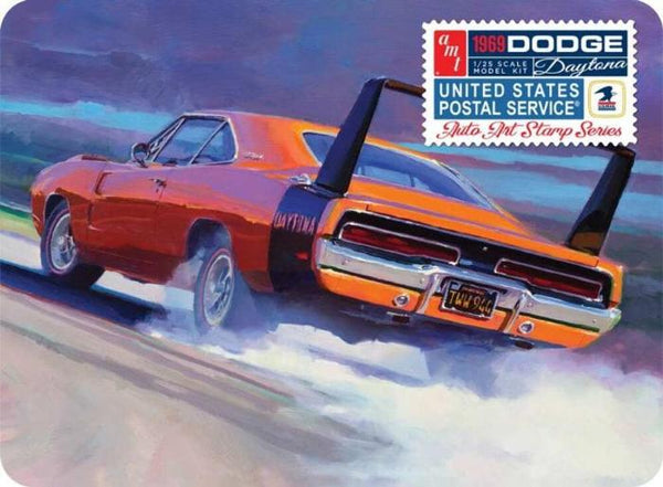 1/25 1969 Dodge Charger Daytona (USPS Stamp Series Collector Tin) Plastic Model Kit