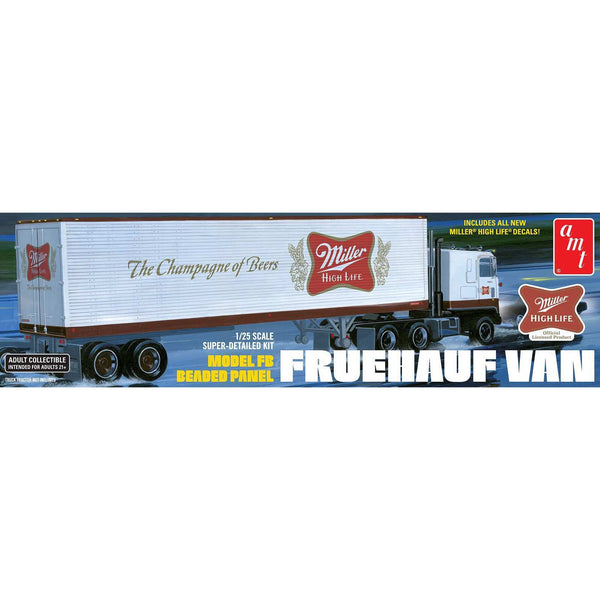 image1_1/25 Fruehauf 40' Semi Trailer (Miller Beer) Plastic Model Kit