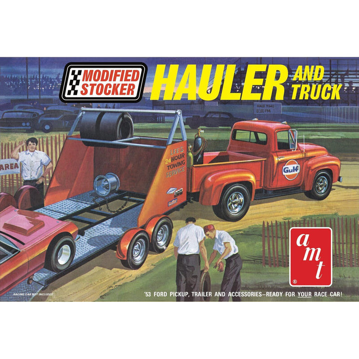 image1_1/25 1953 Ford Pickup "Modified Stocked Hauler" Gulf Plastic Model Kit