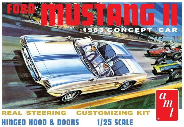 1/25 1963 Ford Mustang II Concept Car Plastic Model Kit