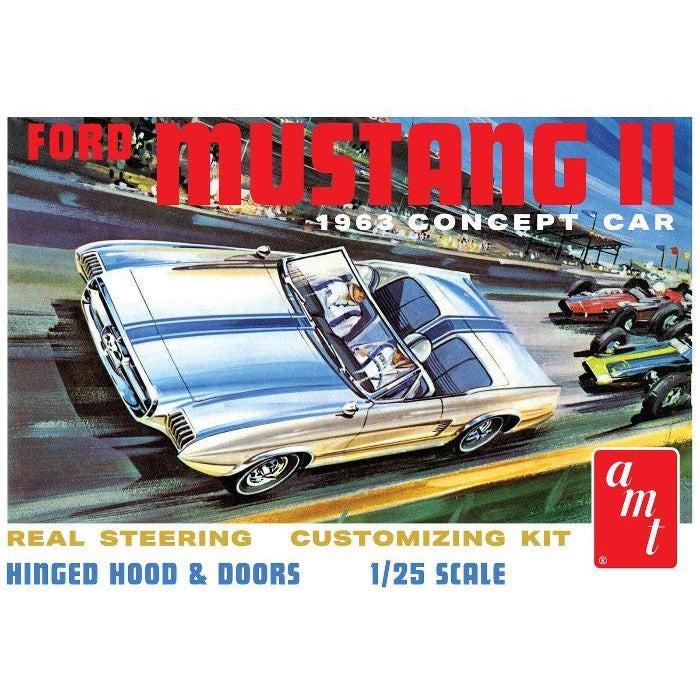 1/25 1963 Ford Mustang II Concept Car Plastic Model Kit