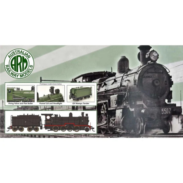 HO D5502 D55 Class 2-8-0 Consolidation Type Standard Good Locomotive