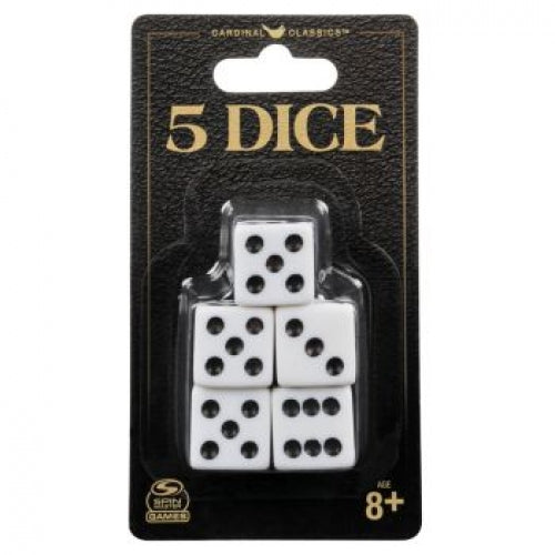 Classic Games Pack of 5 Dice