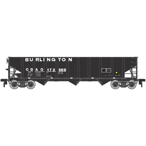 HO Tman 70 Ton Open Hopper Burlingto