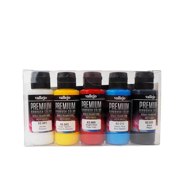 62101 Premium Colour Opaque Colors 5 Colour Set Acrylic Airbrush Paint