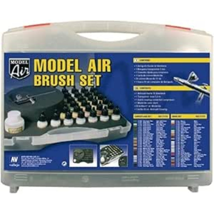 71172 Model Air 29 Basic colors+Airbrush Plastic Case