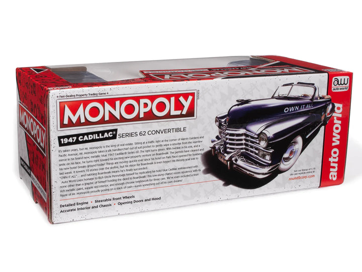 1/18 1947 Cadillac Series 62 Convertible with Mr. Monopoly Resin Figure_13