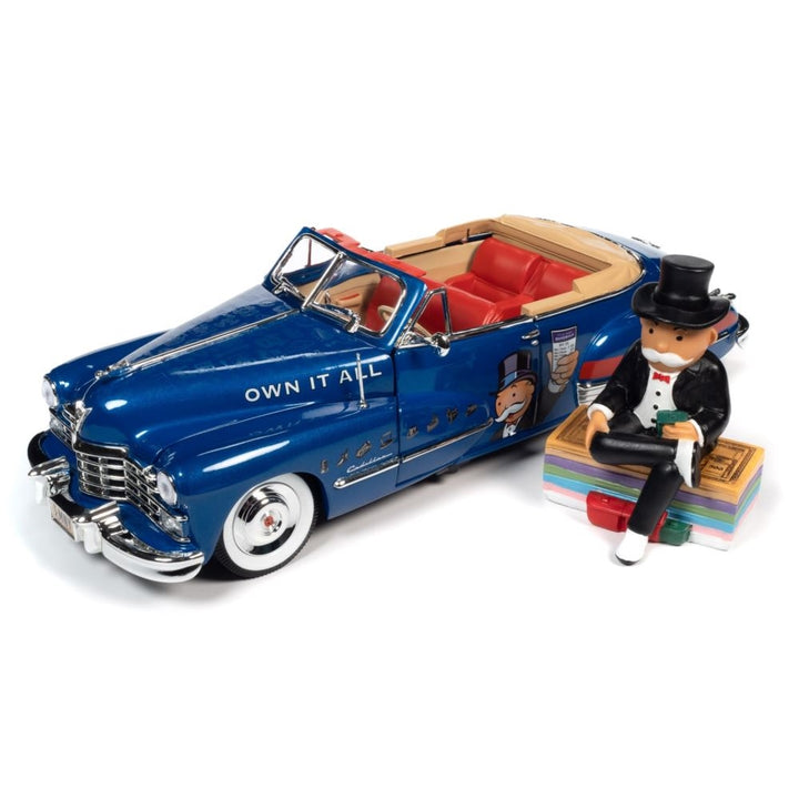 1/18 1947 Cadillac Series 62 Convertible with Mr. Monopoly Resin Figure_1