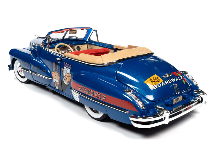 1/18 1947 Cadillac Series 62 Convertible with Mr. Monopoly Resin Figure_4