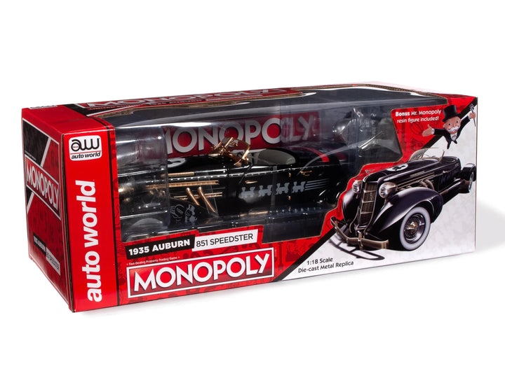 1/18 1935 Auburn 851 Speedster with Mr. Monopoly Resin Figure_2