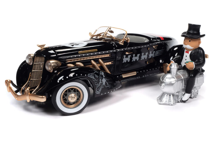 1/18 1935 Auburn 851 Speedster with Mr. Monopoly Resin Figure_3