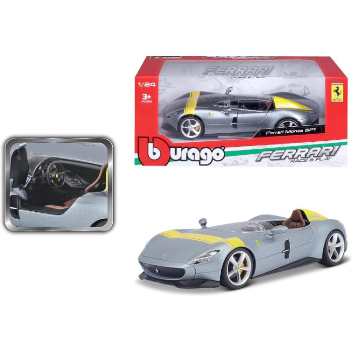 1/24 2021 Ferrari Monza SP1 Icona Ltd Series Car Silver