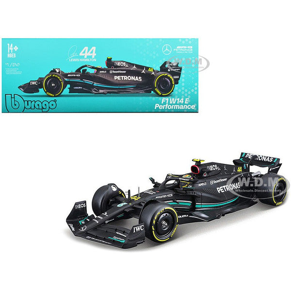 1/24 Mercedes 2023 AMG F1 W14 #44 Lewis Hamilton with Helmet and Showcase