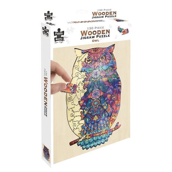 129pc Owl Wooden Jigsaw Puzzle_1