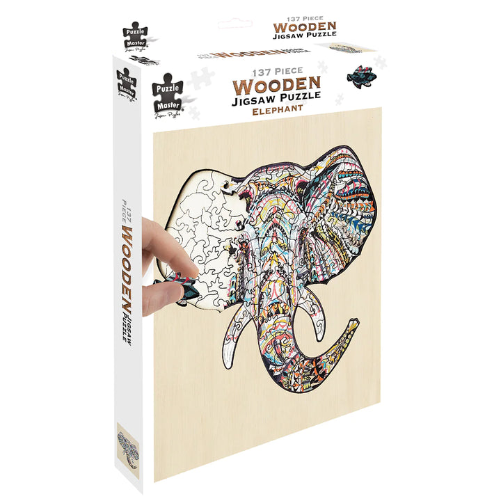 137pc Wooden Jigsaw Puzzle - Elephant_2