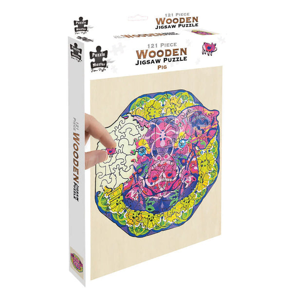 121pc Pig Wooden Jigsaw Puzzle_1