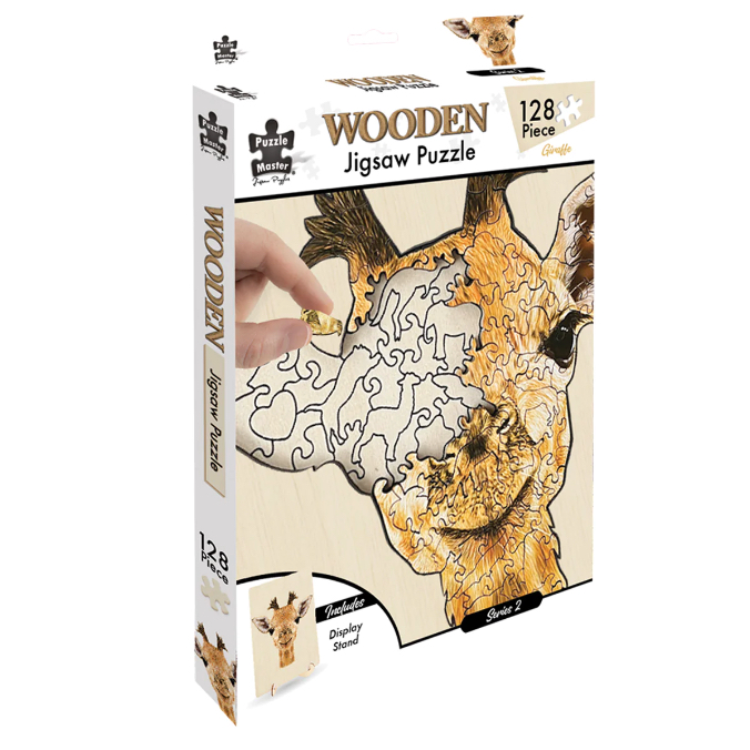 128pc Wooden Jigsaw Puzzle - Giraffe_2