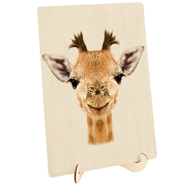 128pc Wooden Jigsaw Puzzle - Giraffe_1