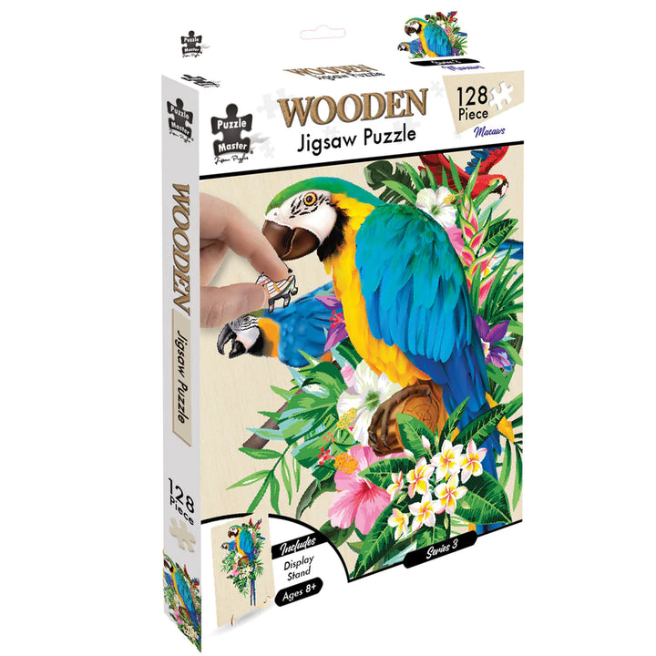 128pc Wooden Jigsaw Puzzle - Macaw_2