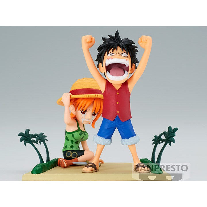 One Piece World Collectable Figure Log Stories-Monkey.D.Luffy & Nami-