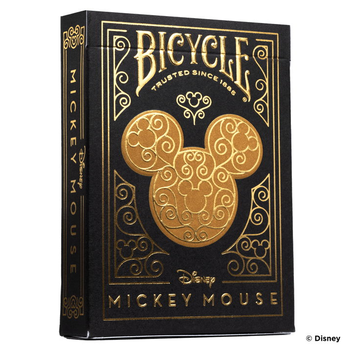 1pc Disney Black & Gold Mickey Playing Cards_1